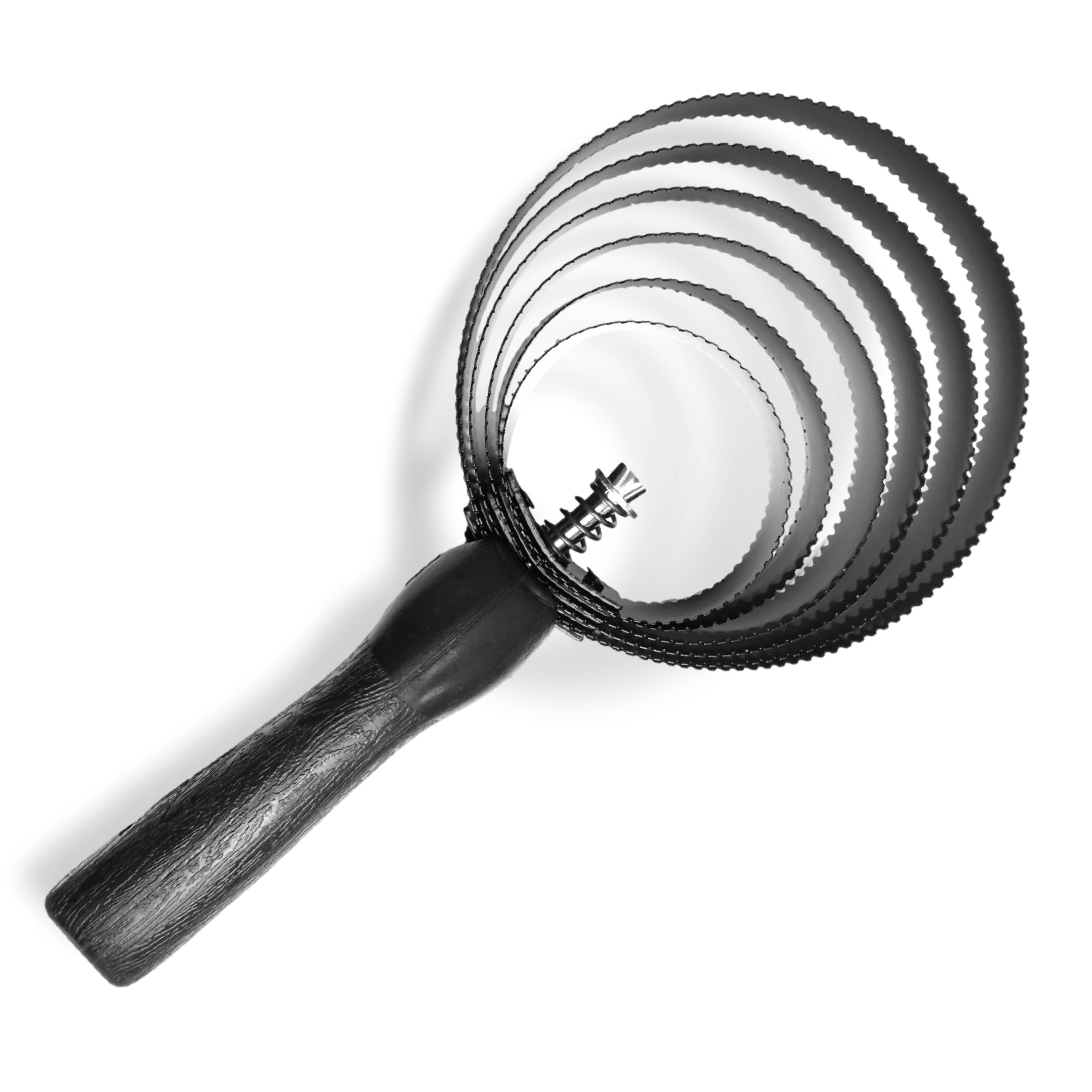 Federstriegel mit Griff, 6 lagiger Metallstriegel